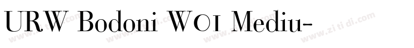 URW Bodoni W01 Mediu字体转换